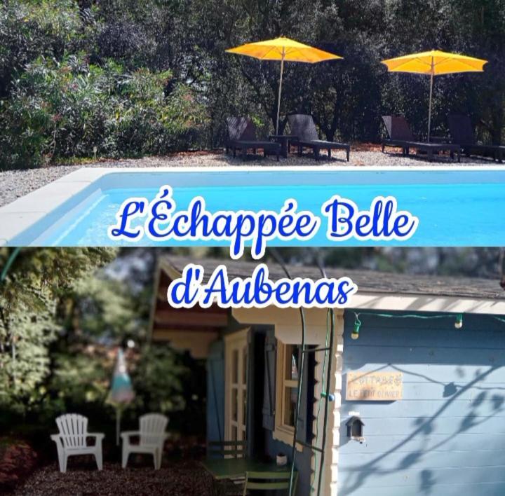 Chalet "Le Petit Olivier" Gites Appart 'Hotel L'Echappee Belle D'Aubenas Logement 2 Sur 3 Buitenkant foto